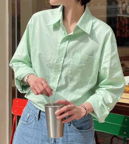 데일리 파스텔 컬러 옥스포드 셔츠 (7color)
