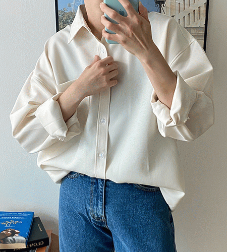 [감사제] 데니 오버핏 포켓 셔츠 (7color)