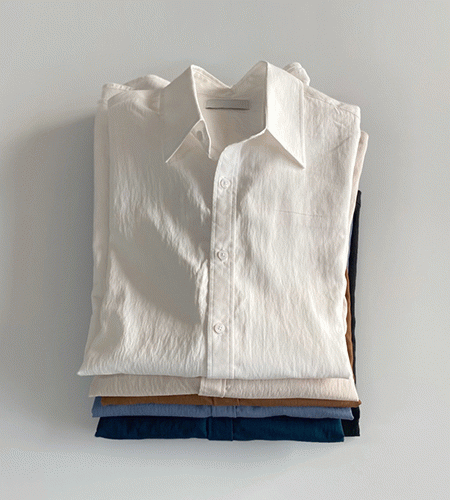 마가렛 오버핏 실키 셔츠 (5color)